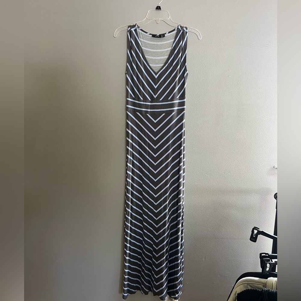 Grey & Purple Summer Dress